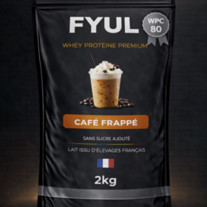 Whey Protéine Premium Française Café Frappé 2kg | 80% Protéines | Lait Français