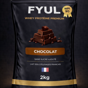 Whey Protéine Premium Française Chocolat 2kg | 90% Protéines | Lait Français
